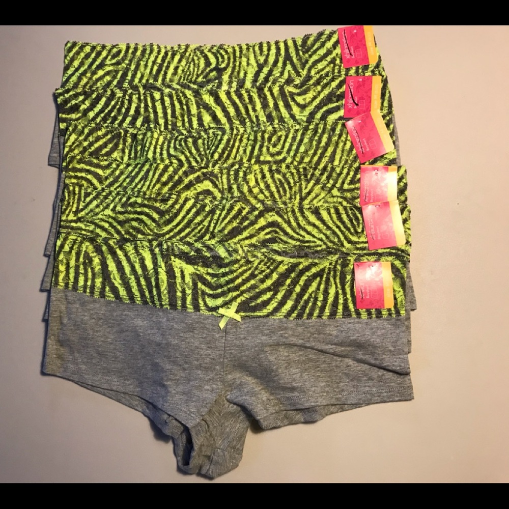 6 women xhilaration boyshort panties underware size M